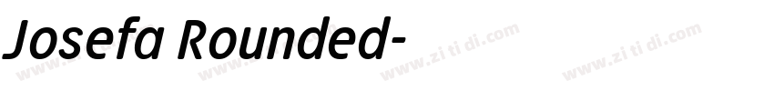 Josefa Rounded字体转换